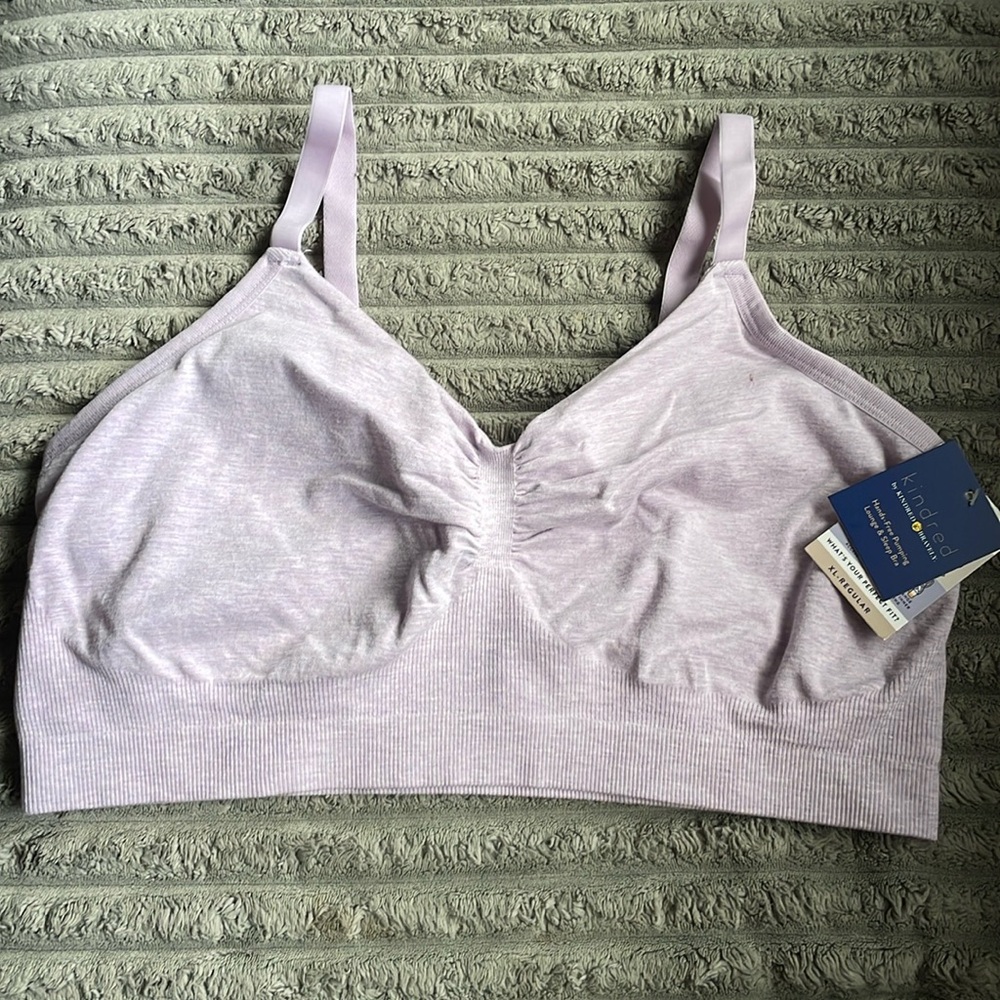 Kindred Bravely Hands-Free Pumping Lounge Sleep Bra Twilight